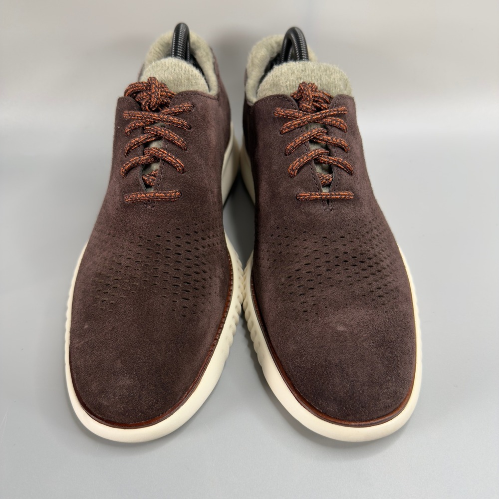 Cole‎ Haan 2.ZeroGrand Perforated Laser Wing Oxford Mens 8.5 8 1/2 M Suede Lace - Picture 3 of 16